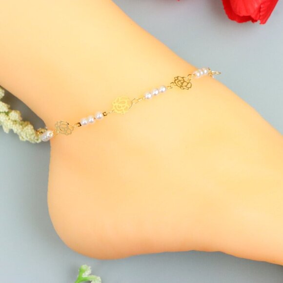 "Handmade Anklet – A Stylish Choice for Women, Thoughtful Gift Idea, EVCH1745 - Picture 4 of 10